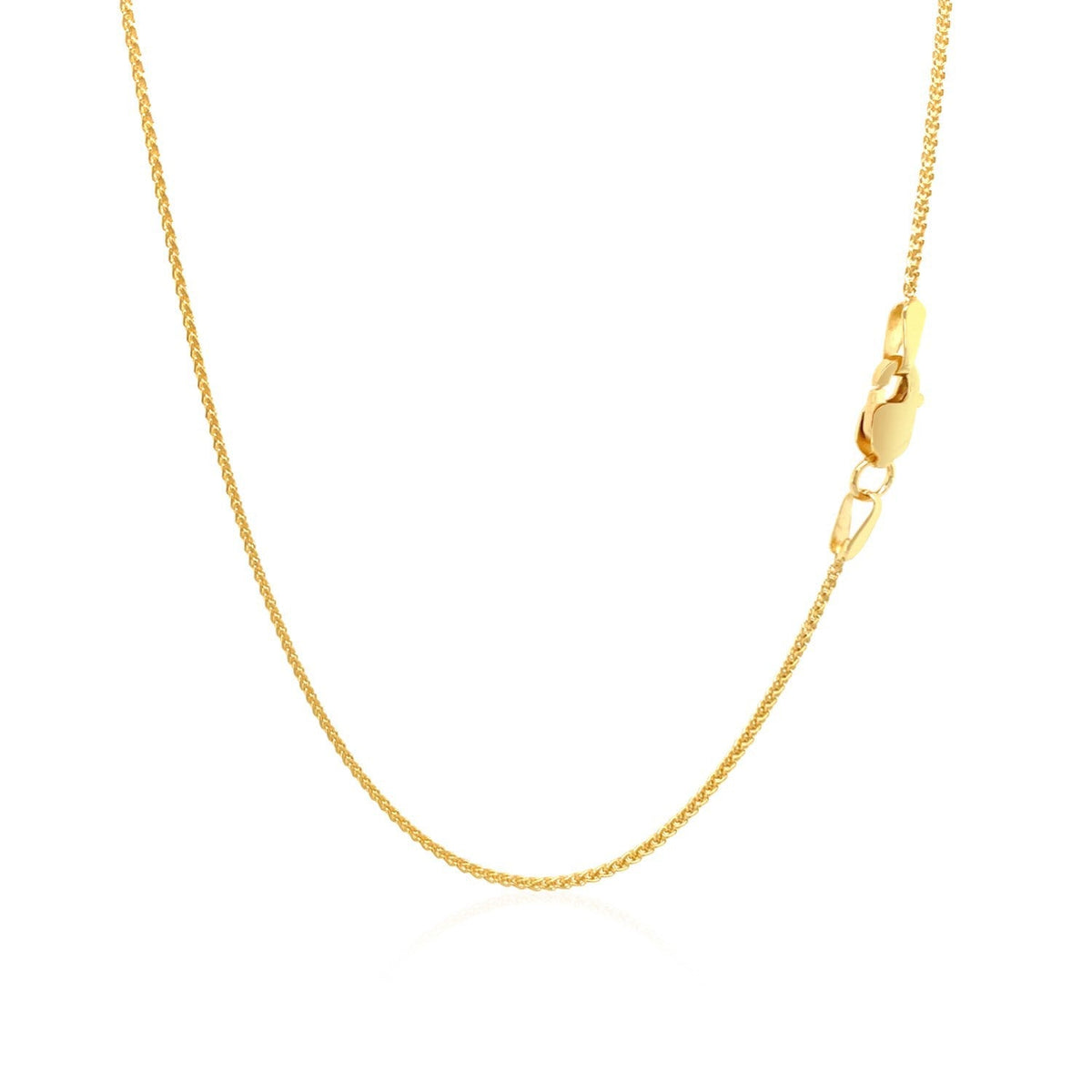 10k yellow gold wheat chain necklace 1.0mm by Bids.com on Tampa Home & Garden Store
