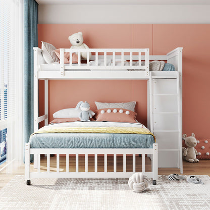 Bunk Bed With Six Drawers And Flexible Shelves
