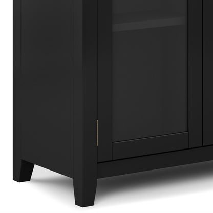 Cosmopolitan Handcrafted Storage Cabinet, black cabinet with tapered legs HouseOfZazla on Tampa Home & Garden Store