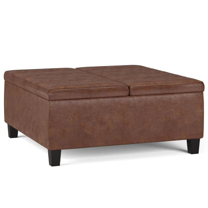 Ellis Coffee Table Storage Ottoman Contemporary