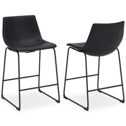 Centiar Upholstered Barstool Set of Two Dining