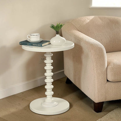 Acton Round Accent Table with Pedestal Base