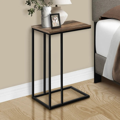 Accent Table C Shaped End Table Space Saving