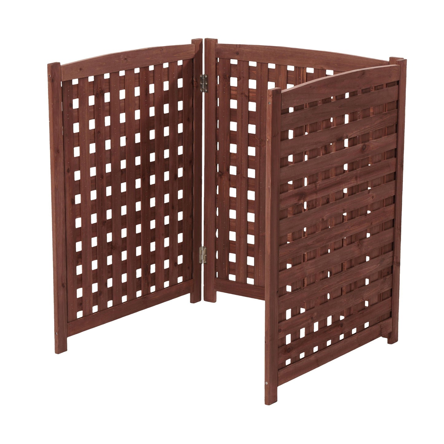 Three Wooden Fences and Outdoor AC Privacy