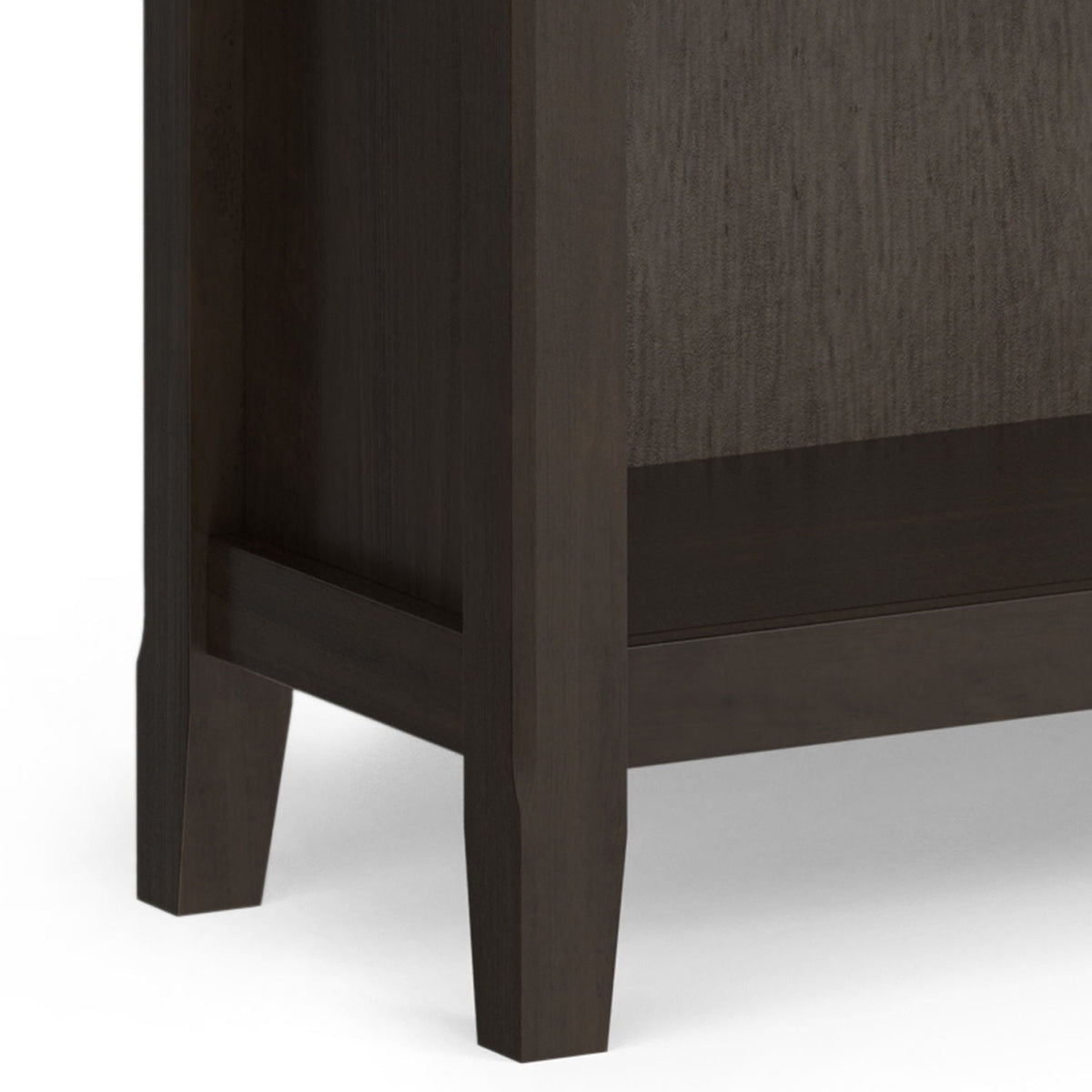 Amherst wooden bookcase with adjustable shelves in dark espresso HouseOfZazla on Tampa Home & Garden Store