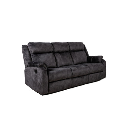 Domino Reclining Sofa With Metal And Wood Frame