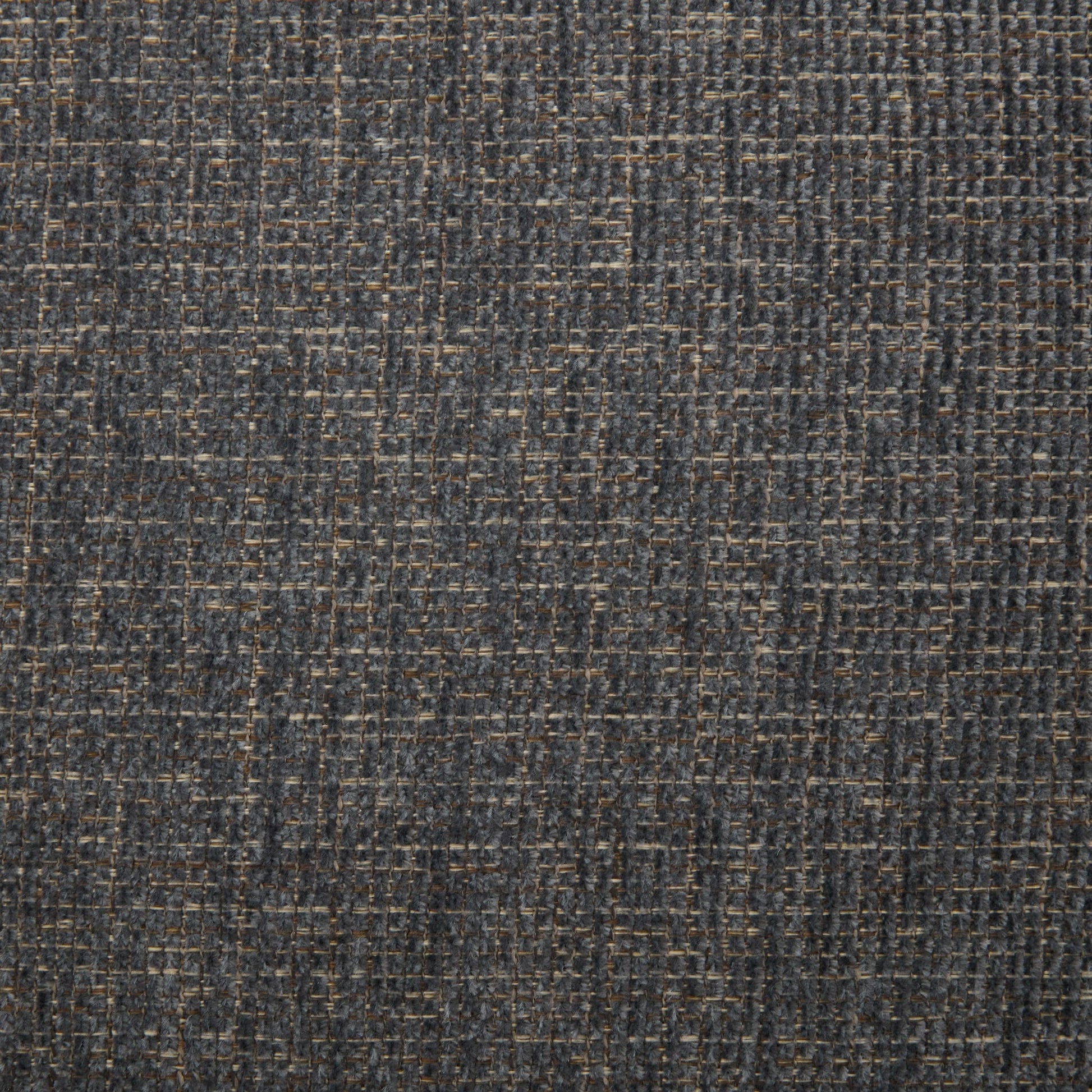 Sectional sofa fabric close-up in dark gray woven upholstery on Tampa Home & Garden Store