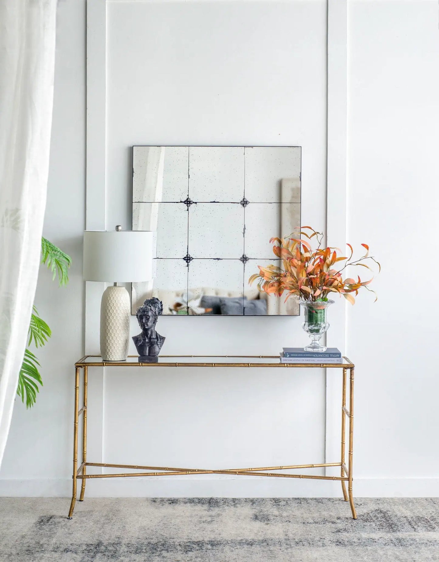 Traditional Glass Panel Mirror for Wall Decor