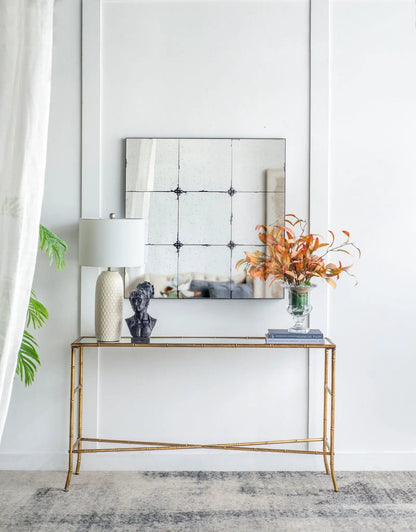 Traditional Glass Panel Mirror for Wall Decor