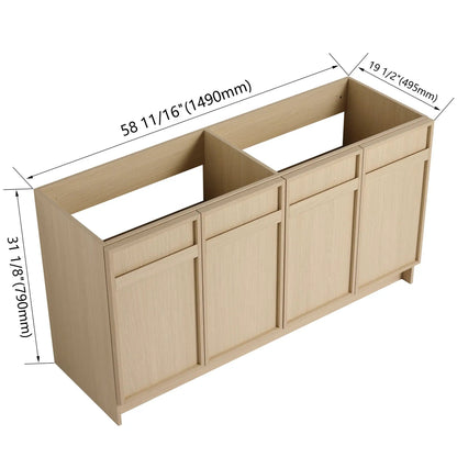 Modern Freestanding Vanity with Soft Close Doors
