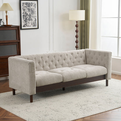 Luxurious Tufted Upholstered Living Room Sofa