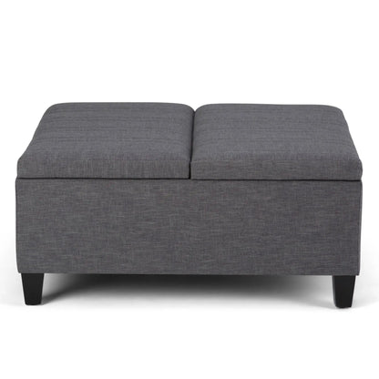 Ellis Coffee Table Storage Ottoman Contemporary