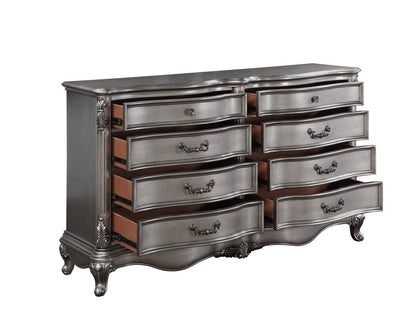 Ariadne Dresser with full-extension drawers in antique silver finish by HouseOfZazla on Tampa Home & Garden Store