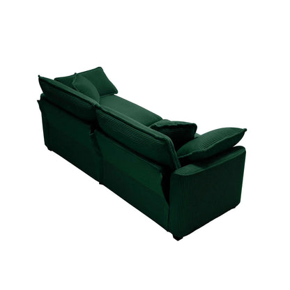 Modern 2 Seater Loveseat with 4 Pillows Elegance
