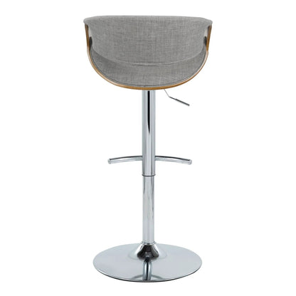 Curvo Mid Century Barstool with Swivel Seat