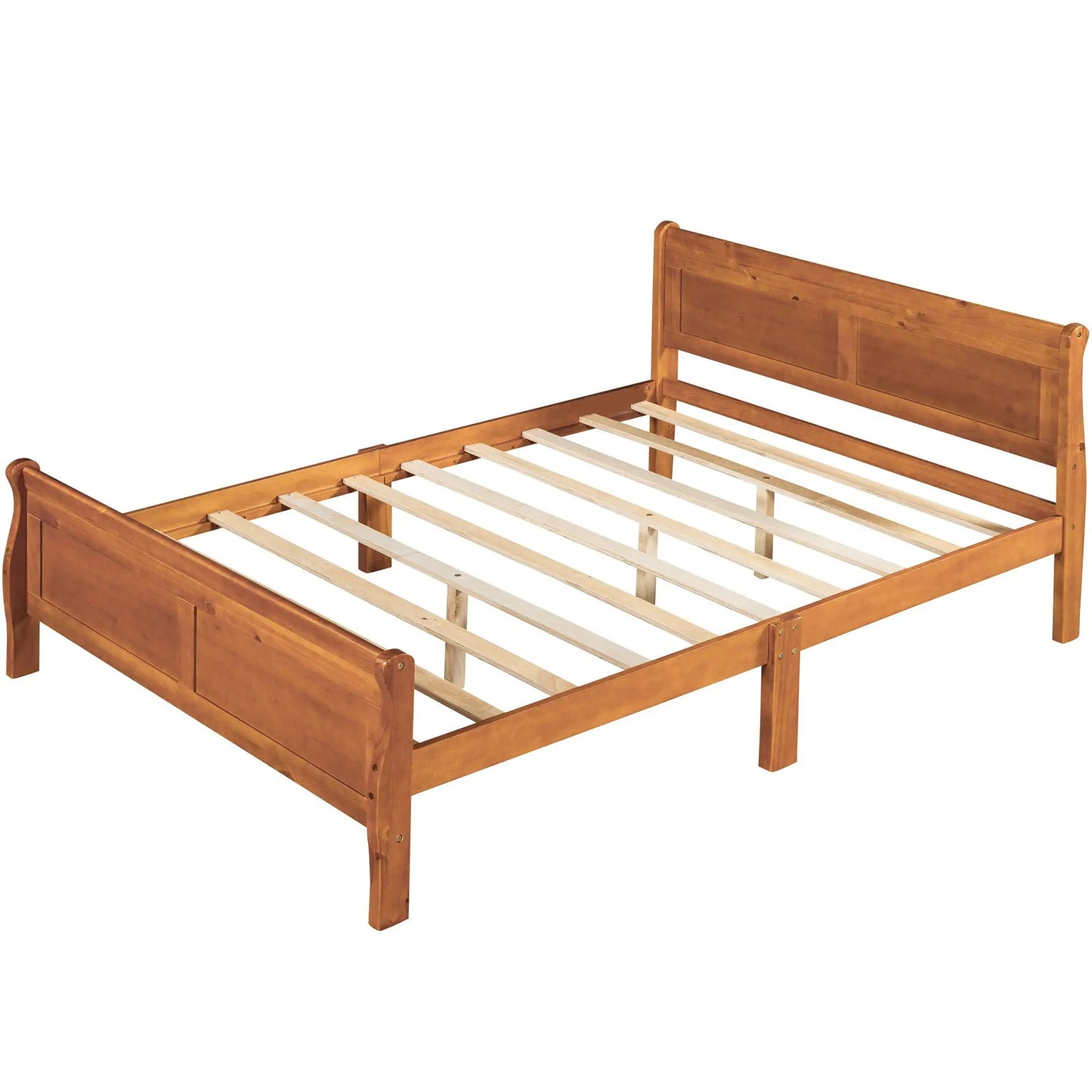 Platform bed frame with head/footboard, wood slat support Unique Piece Furniture on Tampa Home & Garden Store