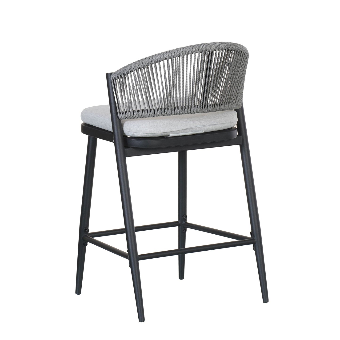 Outdoor Counter Stools with Wicker and Metal