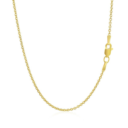 14k yellow gold Forsantina Lite cable link necklace 1.5mm with lobster clasp on Tampa Home & Garden Store
