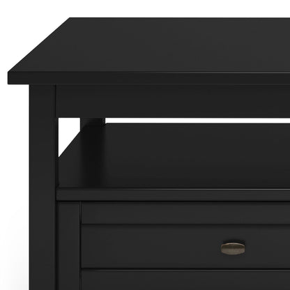Warm Shaker handcrafted black coffee table with drawer by Unique Piece Furniture on Tampa Home & Garden Store