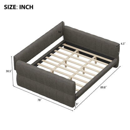 Upholstered Platform Bed With USB Charging Ports