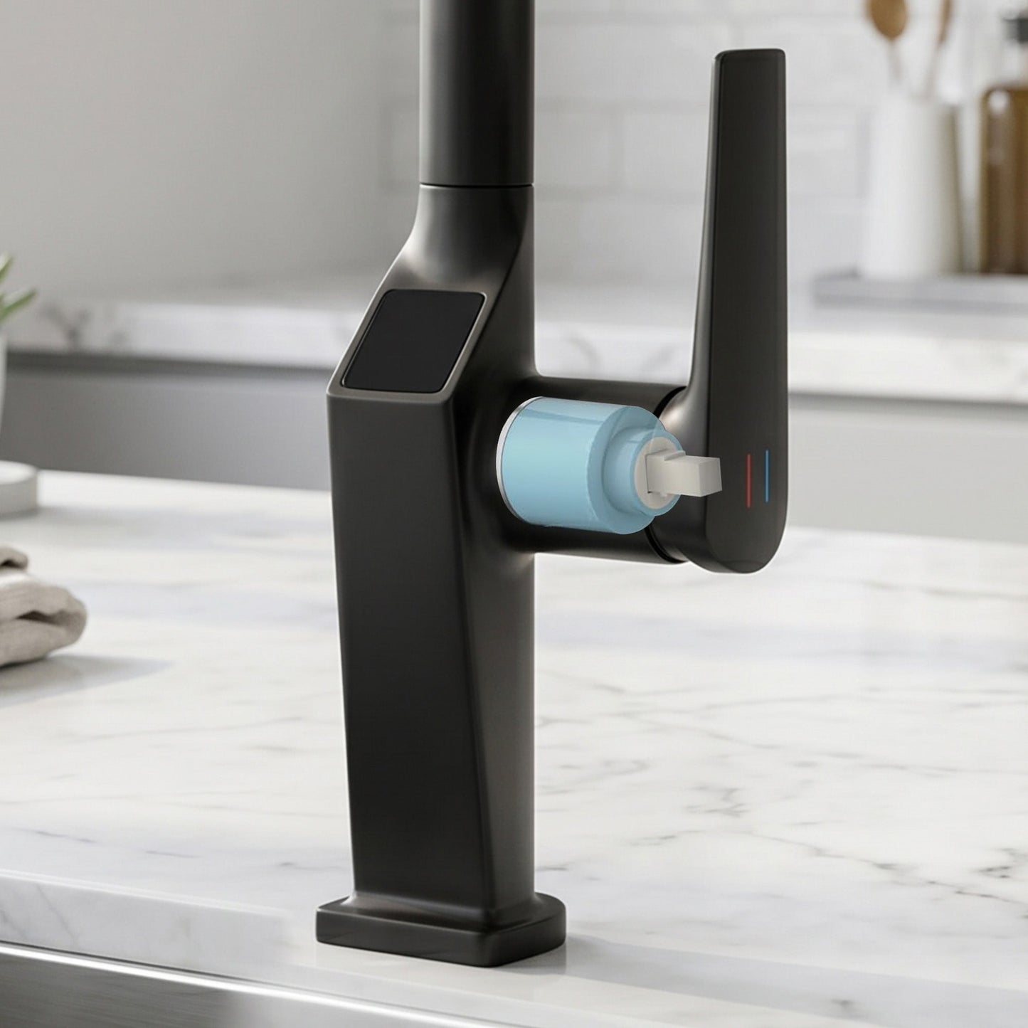 Touchless Matte Black Single Handle Faucet