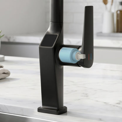 Touchless Matte Black Single Handle Faucet