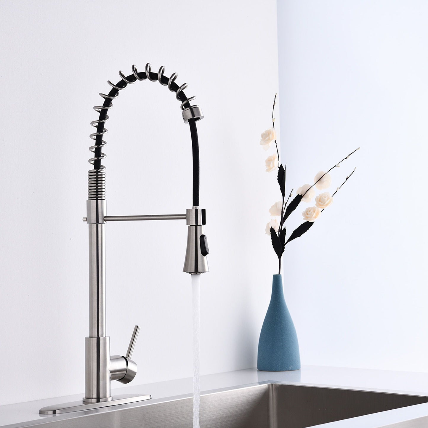 Modern Single Handle Faucet With Filter And Spray