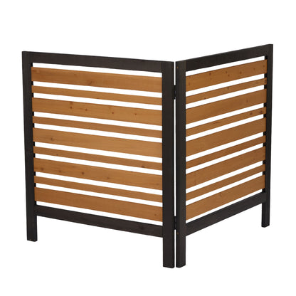 Premium Solid Wood Ac Screen for a Private Patio
