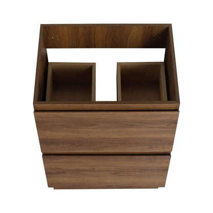 Modern Freestanding Vanity with Double Drawer