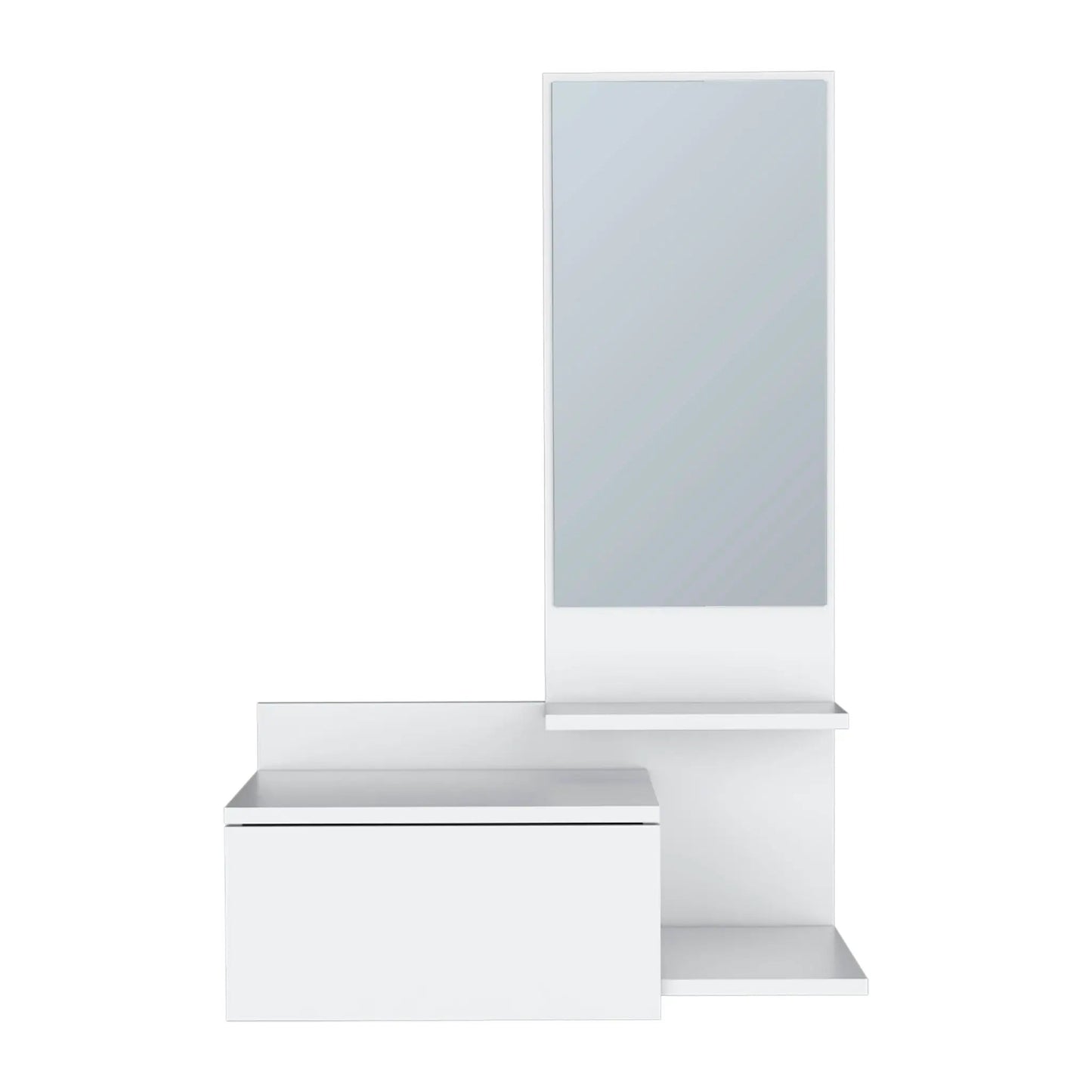 Lowell Floating Hallway Cabinet with Mirror