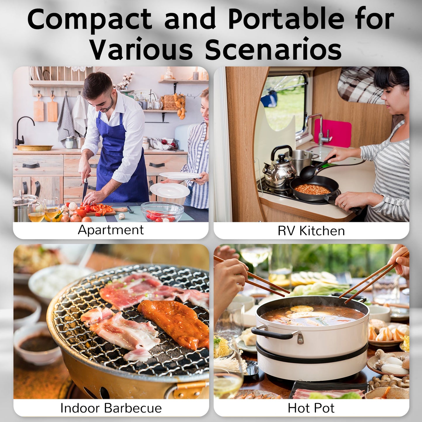 RH180 Portable Desktop Range Hood, Wired Powered Option