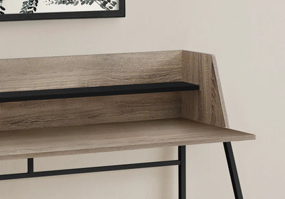 Computer desk oak wood finish with black metal legs by Unique Piece Furniture on Tampa Home & Garden Store