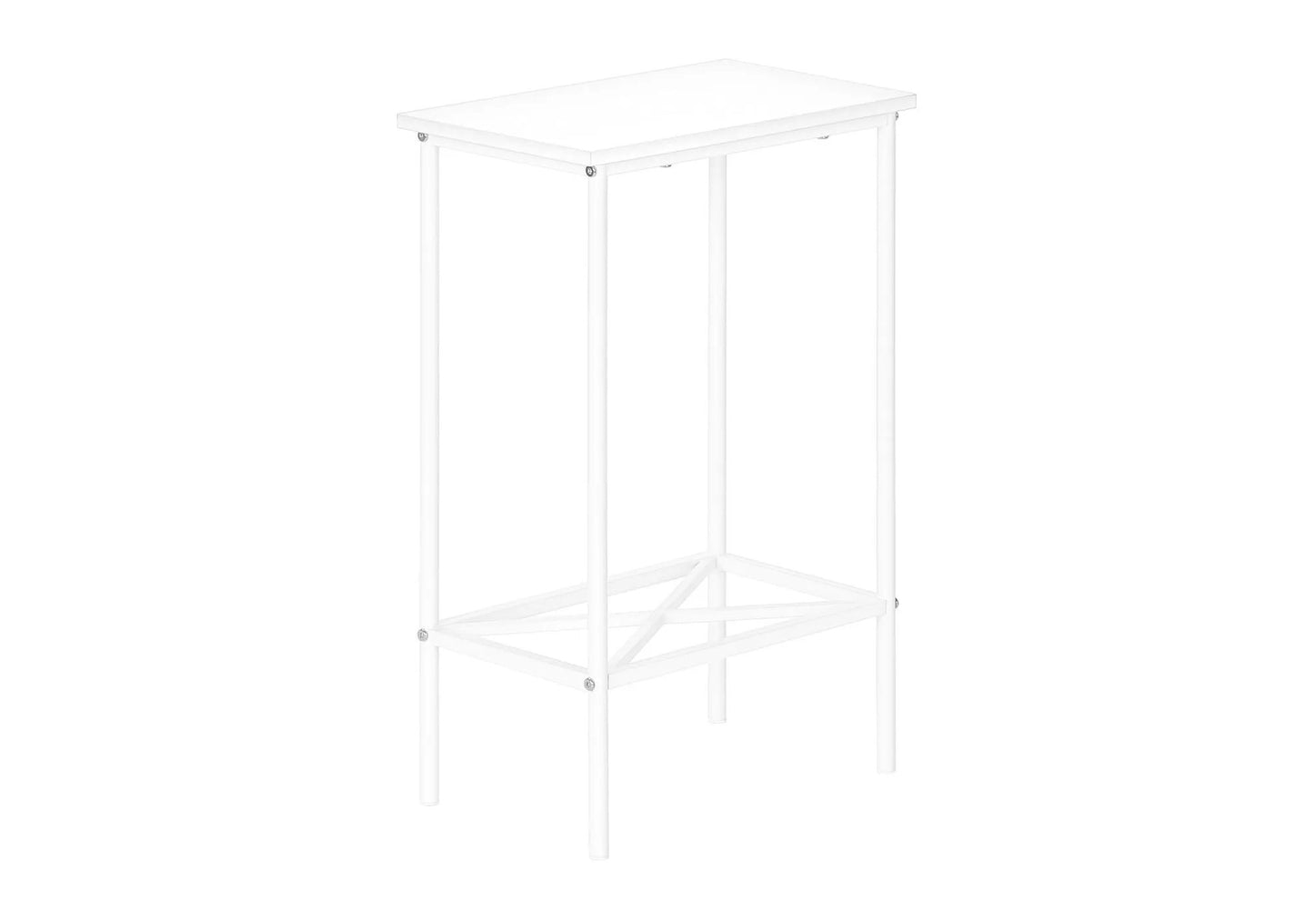 Accent Side Table, Narrow 2-Tier metal frame, contemporary & modern by Unique Piece Furniture on Tampa Home & Garden Store