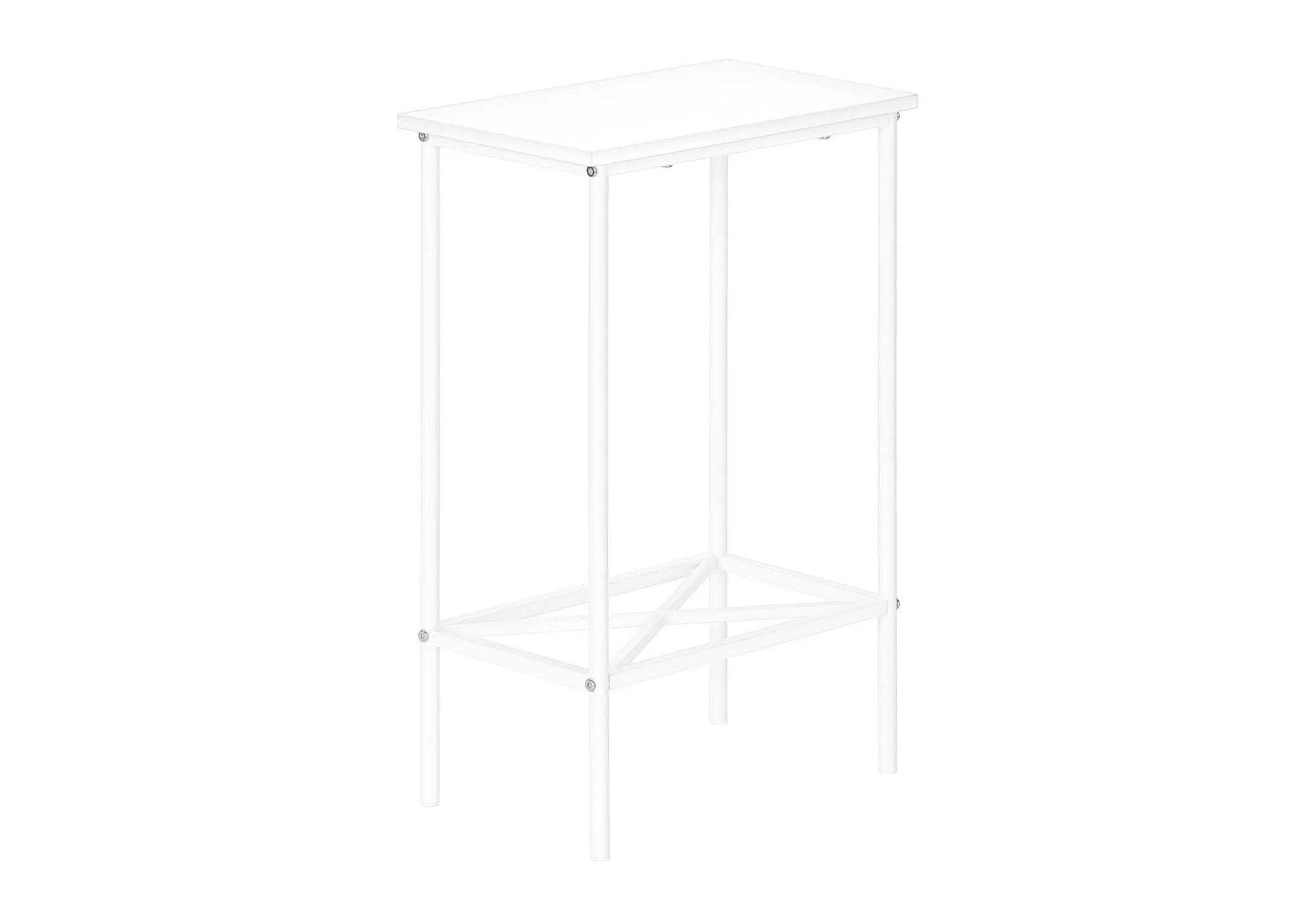 Accent Side Table, Narrow 2-Tier metal frame, contemporary & modern by Unique Piece Furniture on Tampa Home & Garden Store