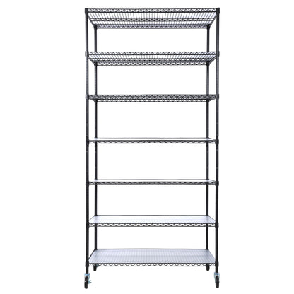 7 Tier Heavy Duty Wire Shelving and Storage Rack