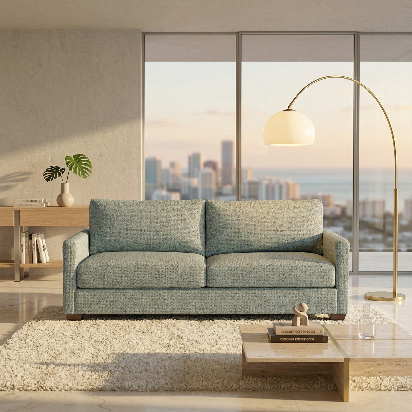 Damon Sofa Made in USA and Custom Fabric Options
