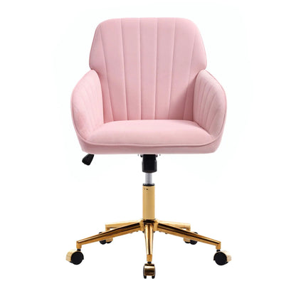 Adjustable ergonomic pink swivel office chair with padded back Unique Piece Furniture on Tampa Home & Garden Store