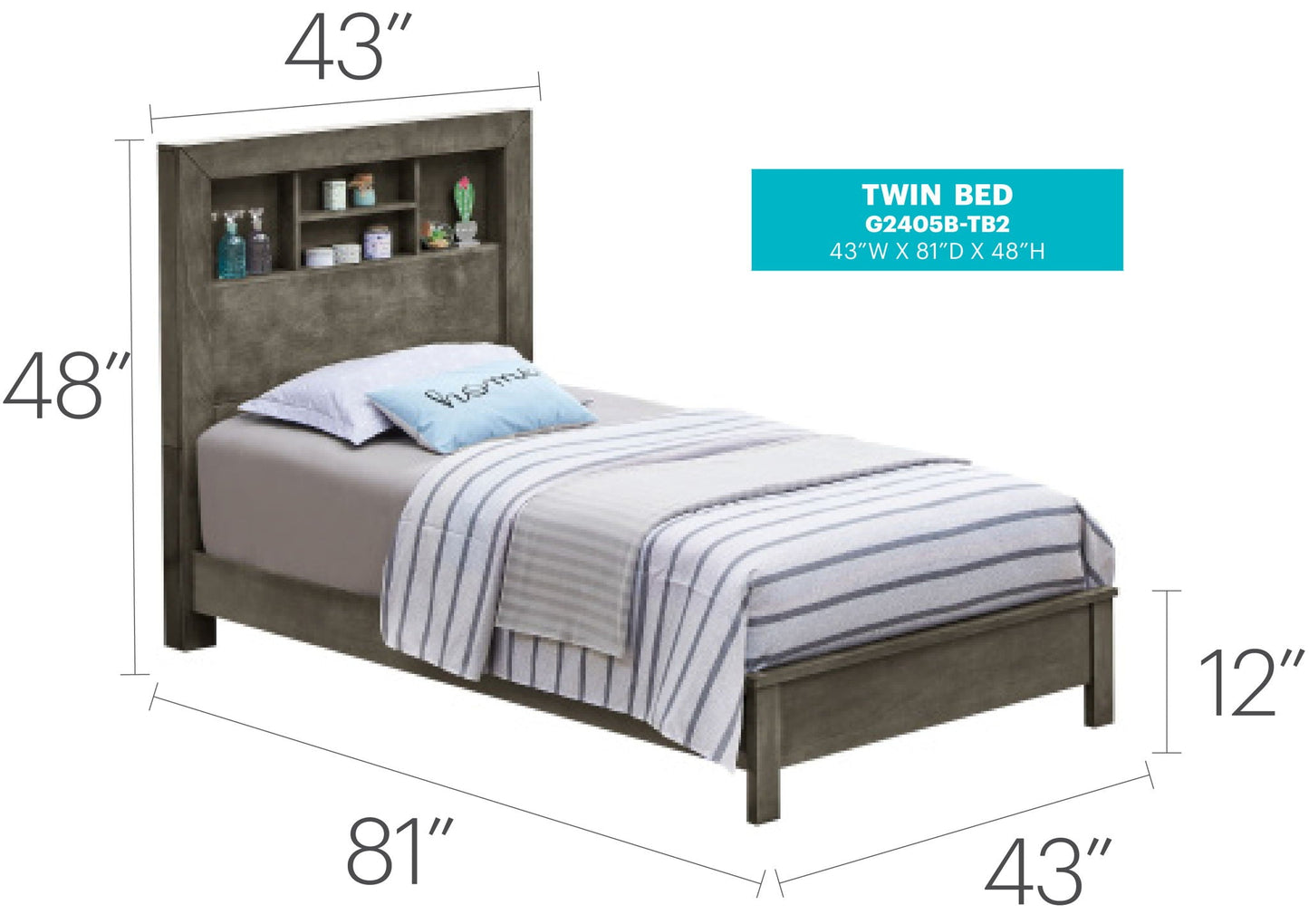 Stylish and Transitional Wooden Bed Frame