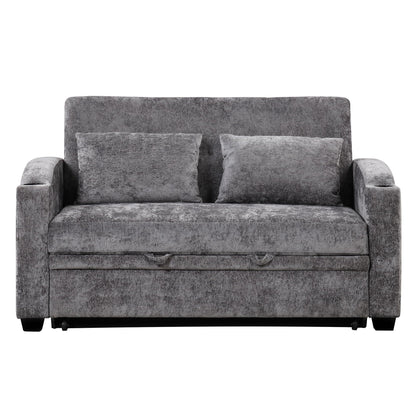 Convertible Sofa With Usb And Adjustable Backrest