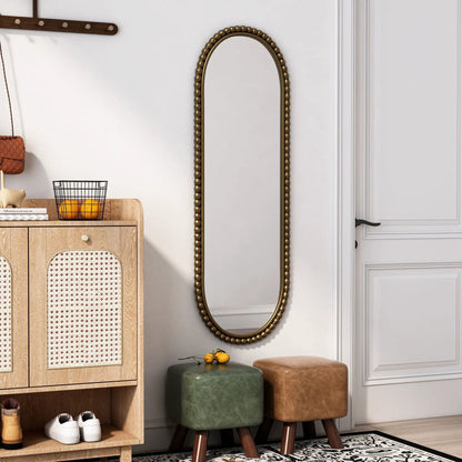 Oval Retro Mirror for Living Room Wall Hanging