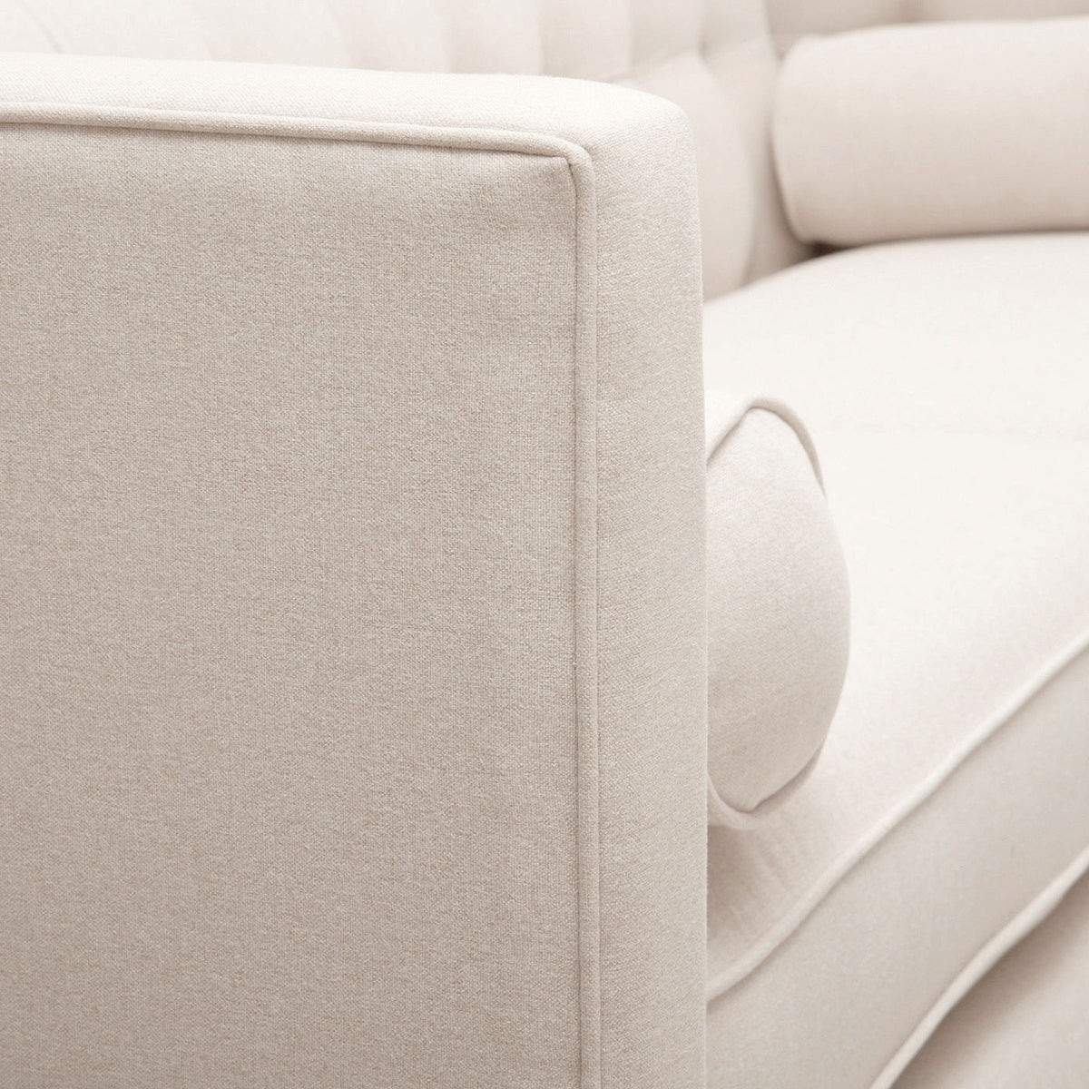 Modern Tuxedo Tufted Sofa With Comfort Support