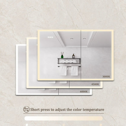 Bathroom Lighted Medicine Cabinet with Mirror