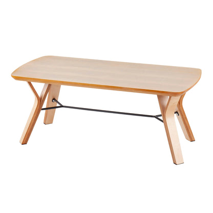 Folia mid-century dining bench natural wood with tapered legs by HouseOfZazla on Tampa Home & Garden Store