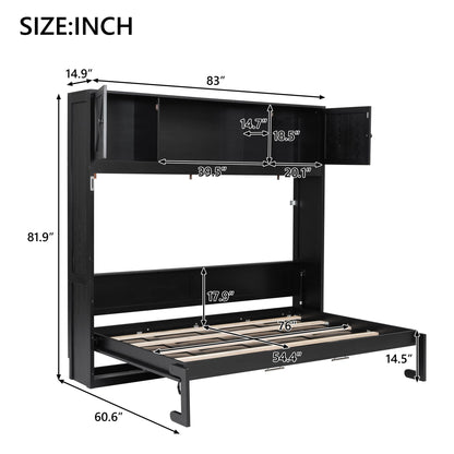 Murphy Bed With Storage Cabinets black storage bed by HouseOfZazla on Tampa Home & Garden Store