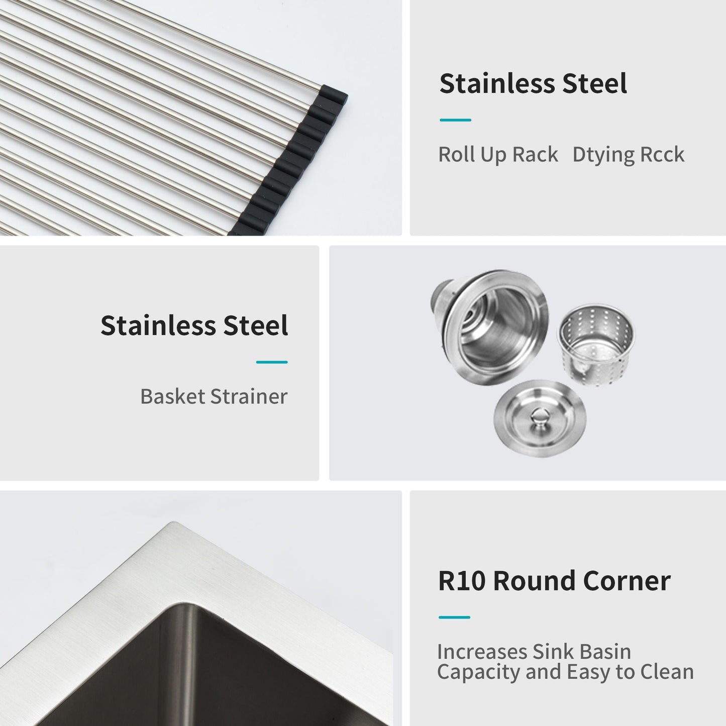 Modern Deep Single Bowl and Stainless Steel Sink