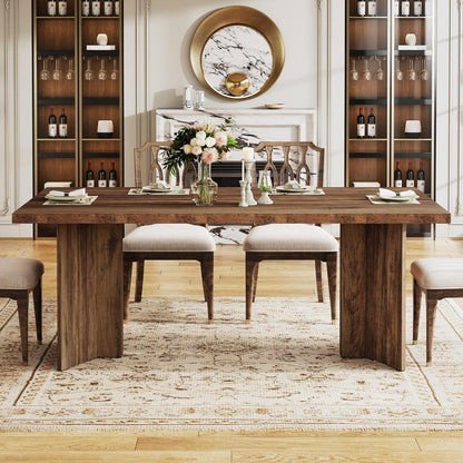 Dining Table For 4-6 People with a thick wood top by HouseOfZazla on Tampa Home & Garden Store