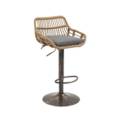 Modern Swivel Bar Stools with Footrest Set of 2