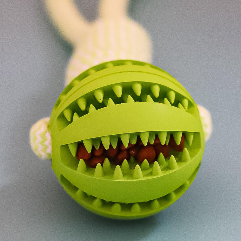 Dog Treat Ball green rubber bite-resistant toy with spikes for small dogs Sell My Stuff on Tampa Home & Garden Store
