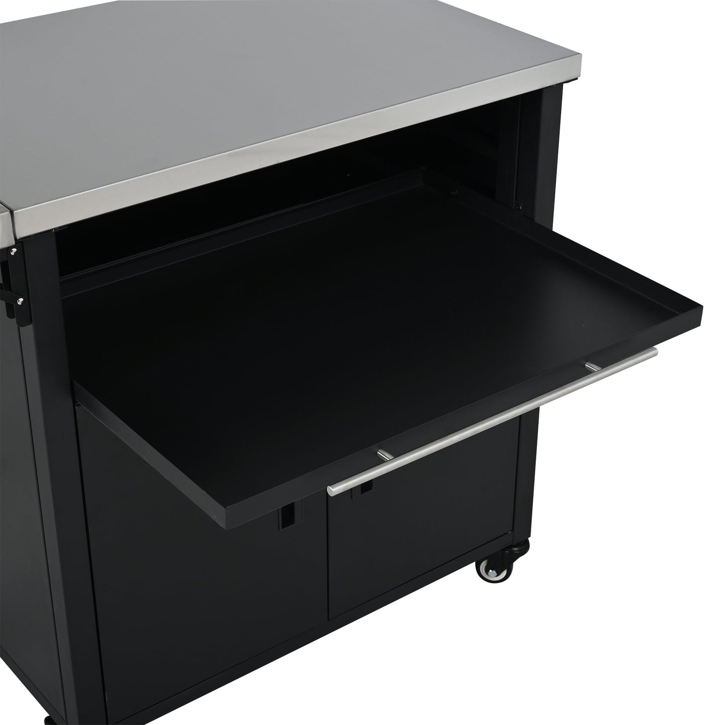 Foldable Outdoor Grill Cart and Prep Table