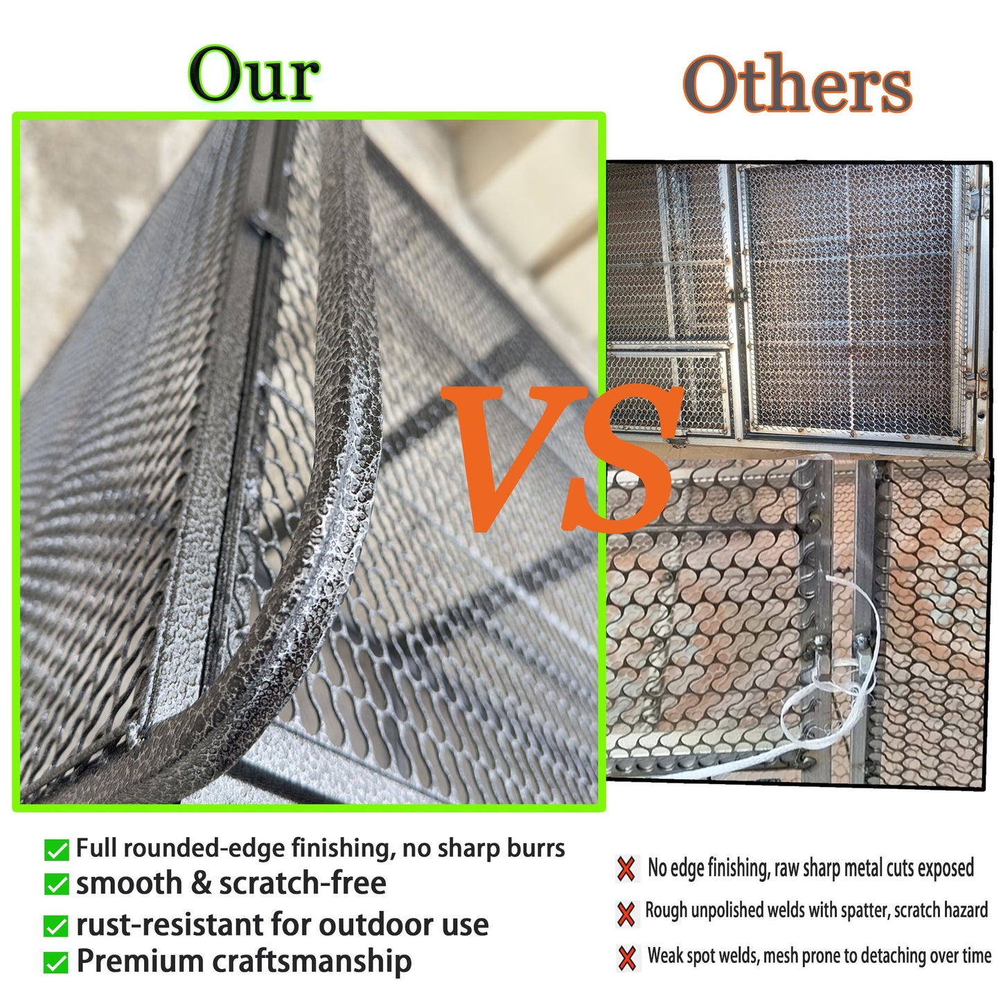Chicken Cage by HouseOfZazla in black and silver metal wire mesh panels on Tampa Home & Garden Store